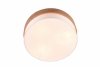 Nowoczesna dekoracyjna lampa sufitowa plafon naturalne drewno abażur z tkaniny SEASONS 611500301 Trio